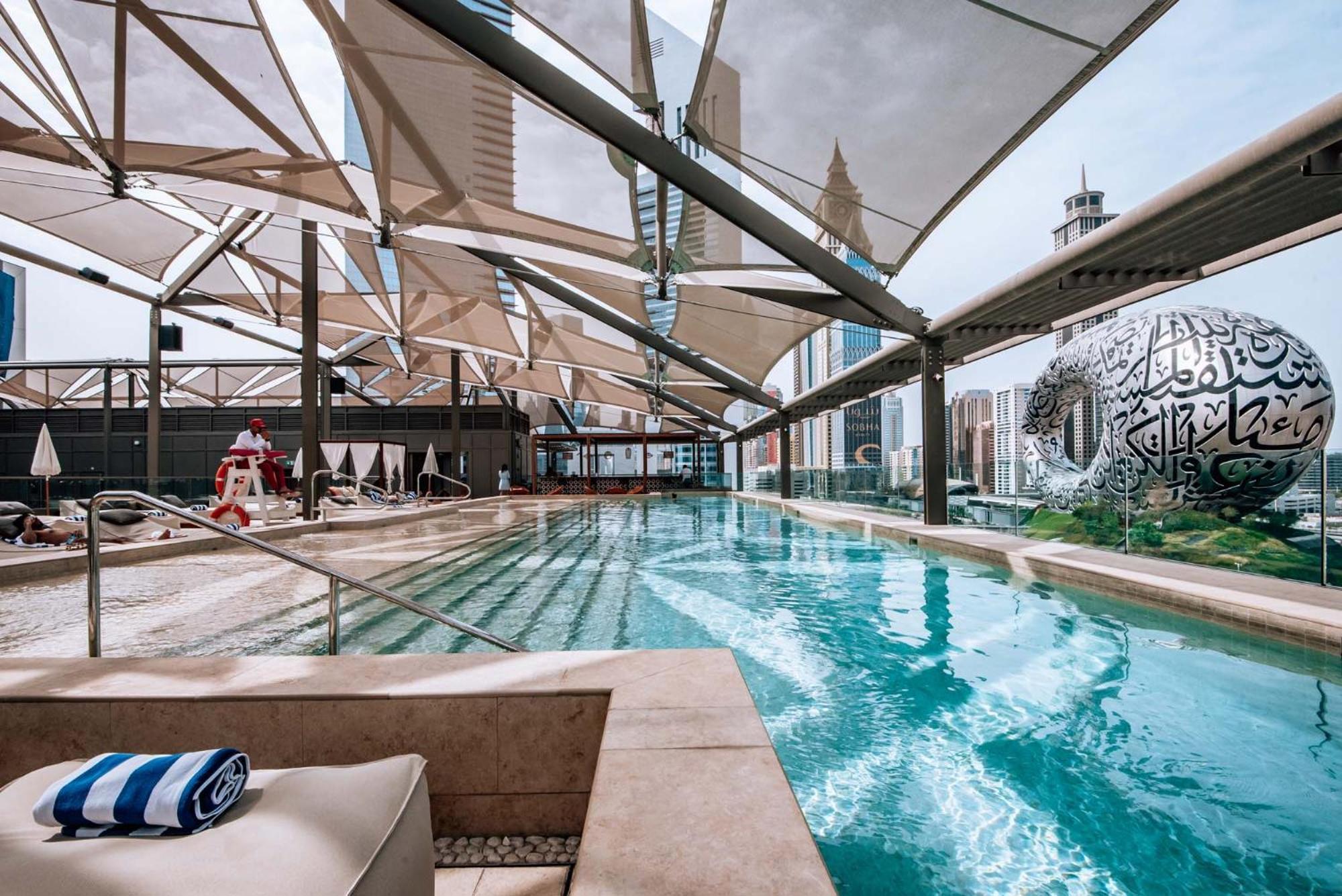 25Hours Hotel Dubai One Central 외부 사진 The pool at the 101 lounge